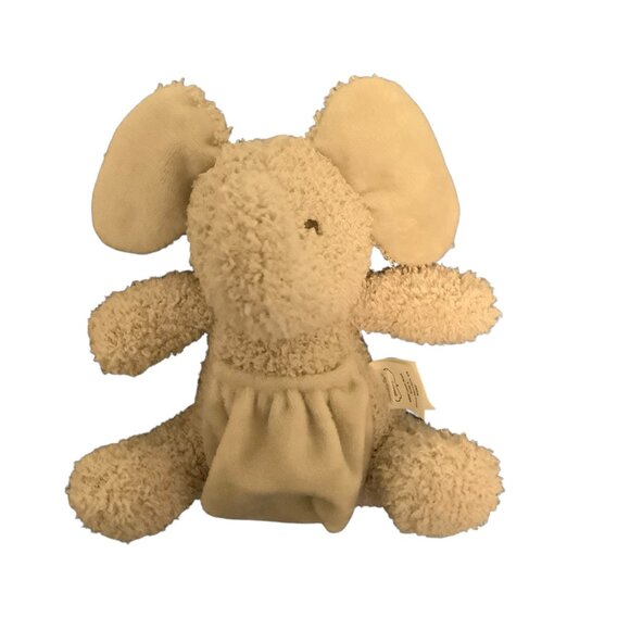 Mud Pie Elephant Plush Toy Babies 7" Soft Cuddly Stuffed Animal Pocket Pouch - Picture 2 of 6